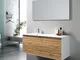 Composizione vasca SX 4 pezzi AGO, rovere miele