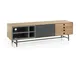 Madia porta TV CLEW, rovere/grigio