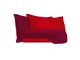 Completo letto linea Natural Color, rosso/bordeaux