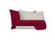 Completo letto linea Natural Color, bordeaux/panna