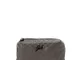 Beauty case in pelle  marrone  simil intrecciata con zip