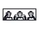 Three Monkeys - Accessorio da parete in metallo Mdecorative