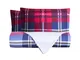 Parure copripiumino bifaccia tartan # 5 brillante _ due piazze