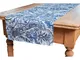 Runner Cotone 45x140 cm Paisley Blu