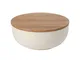 Serving bowl 25 cm w/oak wood Pacifica Vanilla