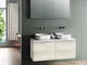 Composizione doppio lavabo 5 pezzi MALMO rovere alaska