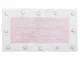 Tappeto bagno fiorellino 60x110, rosa