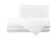 Completo letto bianco cotone piazza e mezza