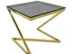 Adm - Tavolino Lato Divano 'simple Zed Serie Luxury' - Colore Oro