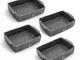 Set 4 pirofile rettangolari piccole stoneware alta resistenza Pierre Gourmet