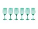 Happy Hour New set 6 calici 428 ml, azzurro