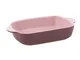 Pirofila da forno stoneware Armony rettangolare rosa cm 38x23x8