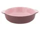 Pirofila da forno stoneware Armony tonda rosa cm 24x20x5,8