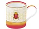Tazza Porc.mug 350 ml in scatola colore ROSSO BEETLE