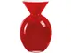 Pallottino vaso h.20 cm opale-rosso