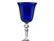 Zaccaria calice acqua h.18.5 cm blu cobalto 6 pz