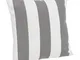 Cuscino righe bianco-grigio 43x43