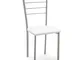Set 4 sedie Just Evo, bianco/grigio
