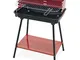 Bbq rettangolare rosso 58x38 h.82