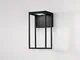 Applique Led Gris in Alluminio Nero 12w 1390lm Cct 28x15x12,6 Ip54 .