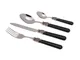 Set 24 pezzi tavola linea CLASSIC, nero