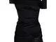 Asymmetric Draped Jersey Dress Copjs55545