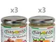6 confezioni miste: 3 Crema Mandorle tostate 200 gr - 3 Crema Nocciole tostate 200 gr