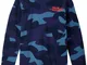 Maglia a maniche lunghe in fantasia camouflage (Blu) - bpc bonprix collection