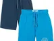 Pantaloni in maglina (pacco da 2) (Blu) - bpc bonprix collection