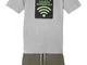 T-shirt e bermuda in felpa (set 2 pezzi) (Grigio) - bpc bonprix collection