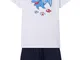 T-shirt e pantaloni corti (set 2 pezzi) (Bianco) - bpc bonprix collection