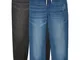 Jeans con elastico in vita (pacco da 2) (Blu) - John Baner JEANSWEAR