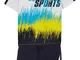 T-shirt e pantaloni corti sportivi (set 2 pezzi) (Bianco) - bpc bonprix collection