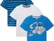 T-shirt (pacco da 3) in cotone biologico (Blu) - bpc bonprix collection