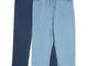 Jeans termici (pacco da 2) loose fit (Blu) - John Baner JEANSWEAR