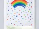 Tenda a rullo oscurante Pride con arcobaleno (Bianco) - bpc living bonprix collection