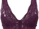 Reggiseno bustier senza ferretto e con chiusura anteriore (viola) - BODYFLIRT