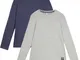 Maglia a maniche lunghe (pacco da 2) (Grigio) - bpc bonprix collection