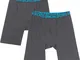 Boxer lunghi (pacco da 2) (Grigio) - bpc bonprix collection