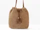 Borsa a sacchetto in paglia (Beige) - bpc bonprix collection