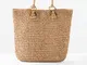 Borsa shopper di paglia (Beige) - bpc bonprix collection