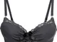 Reggiseno imbottito con strass (Grigio) - BODYFLIRT