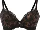 Reggiseno imbottito lucido con ferretto (Nero) - BODYFLIRT