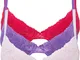 Reggiseno push-up con ferretto (pacco da 3) (Fucsia) - BODYFLIRT