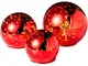 Palle decorative con LED (set 3 pezzi) (Rosso) - bpc living bonprix collection