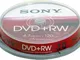 DVD+RW 4.7GB Sony 4x 10er Cakebox