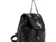 Guess Borsa zaino mod. Miriam backpack in ecopelle trapuntata nero donna B20GU59