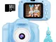 HOMMIE Macchina Fotografica per Bambini Fotocamera 1080 HD 16G SD(Incluso) Selfie Videocam...