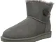 UGG Mini Bailey Button II, Stivali Donna, Grigio (Grey Grey), 41 EU