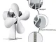 LNNL Ventilatore per mini stufa più piccolo piccolo, ventilatori superiori per stufa a leg...